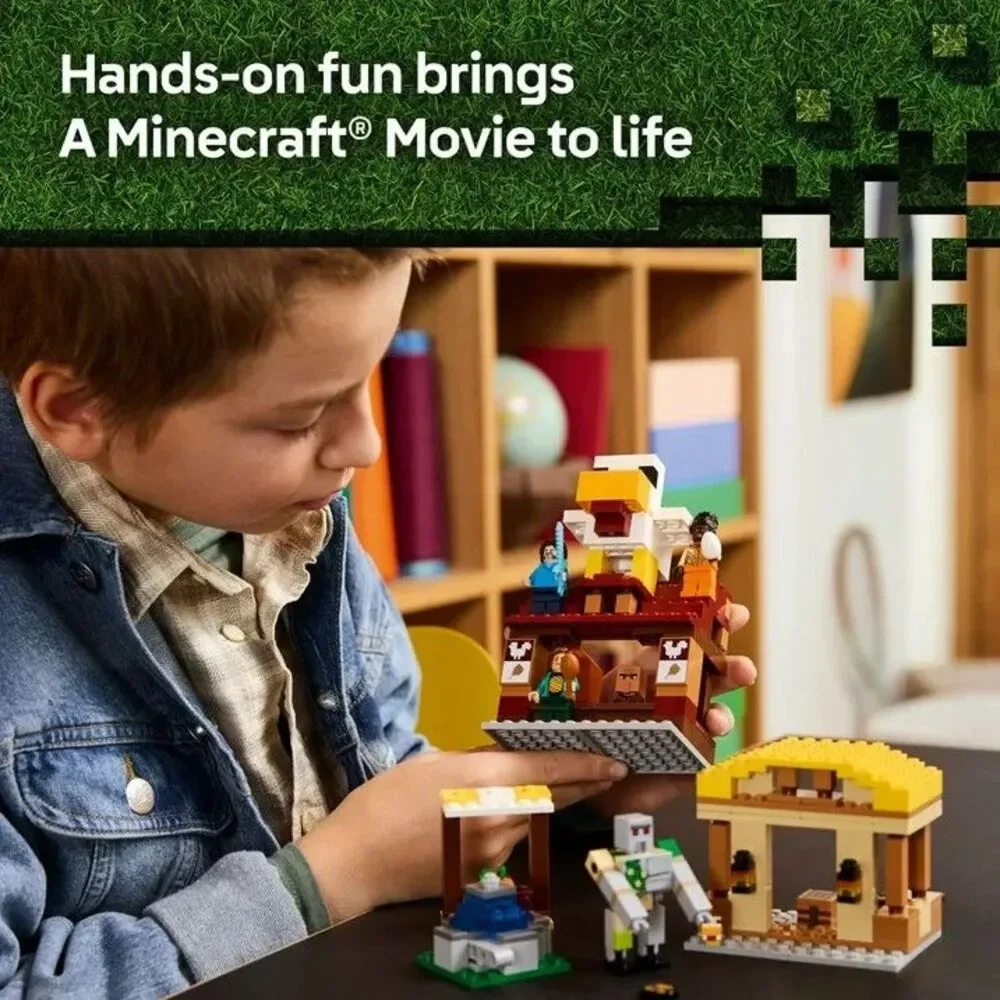 Lego 21273 Minecraft The Ghast Balloon Village Attack 555 pcs Set Movie 2025 New